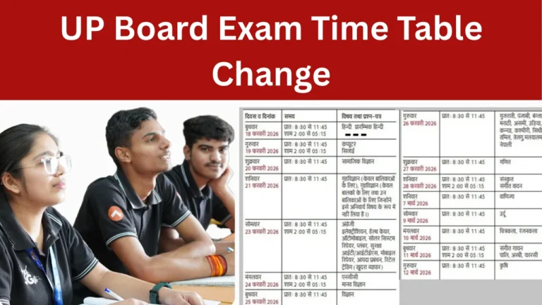UP Board Exam Time Table Change